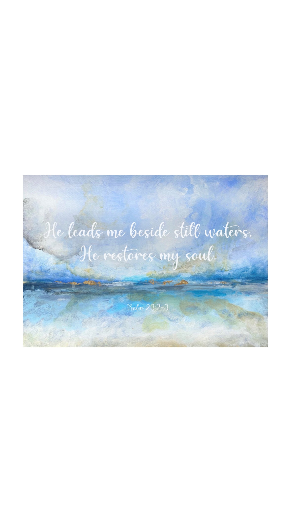 Still waters print
